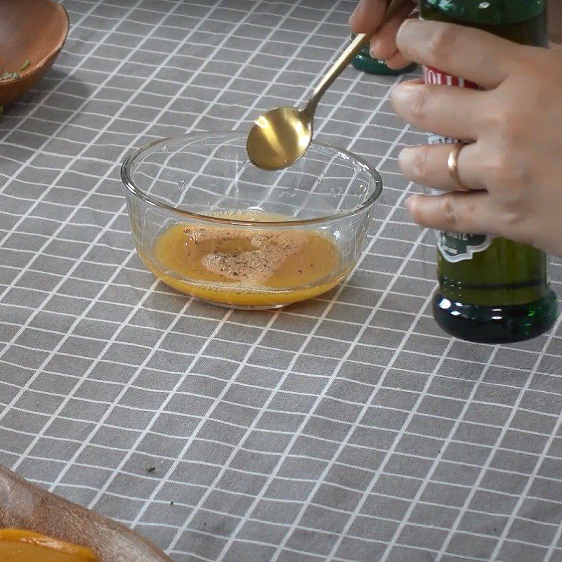 Step 3 Make passion fruit dressing for mango passion fruit salad