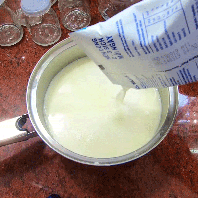 Step 2 Mix durian yogurt Durian yogurt