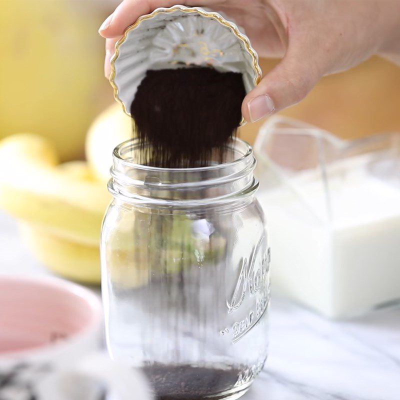 Step 1 Brew and filter coffee for Banana Coffee Smoothie