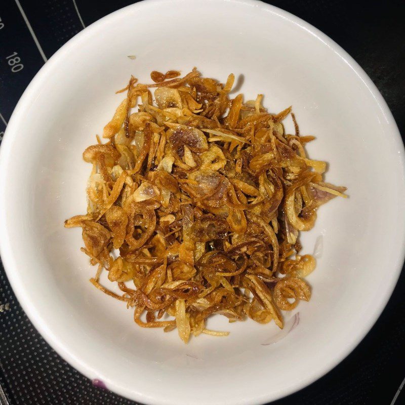 Step 3 Fried Purple Onions Mixed Noodles with Salt and Chili