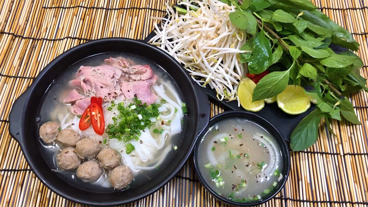 Rare Beef Pho with Balls