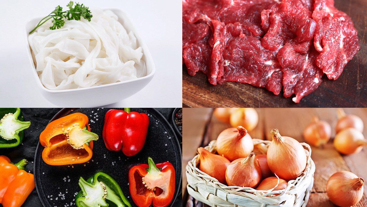 Ingredients for sour and sweet mixed pho