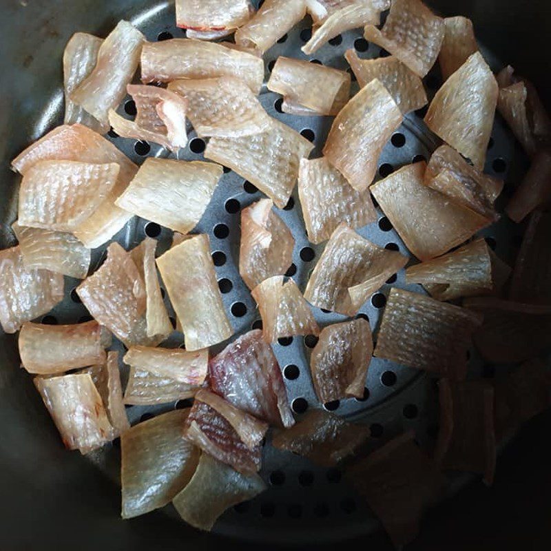 Step 2 Drying the Pork Skin Fried Pork Skin with Fish Sauce