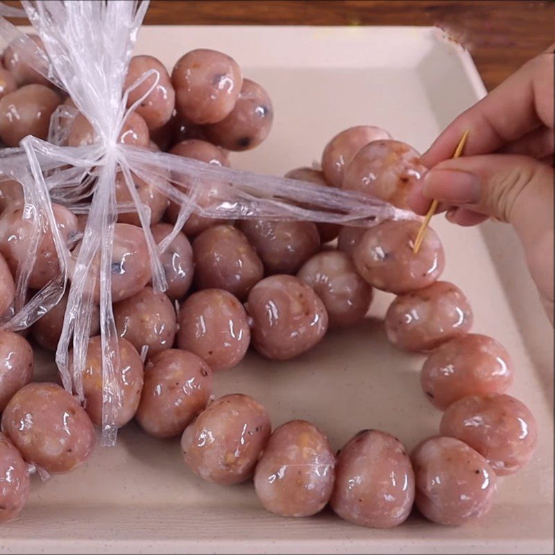 Step 7 Drying the Sausages Sausage Balls