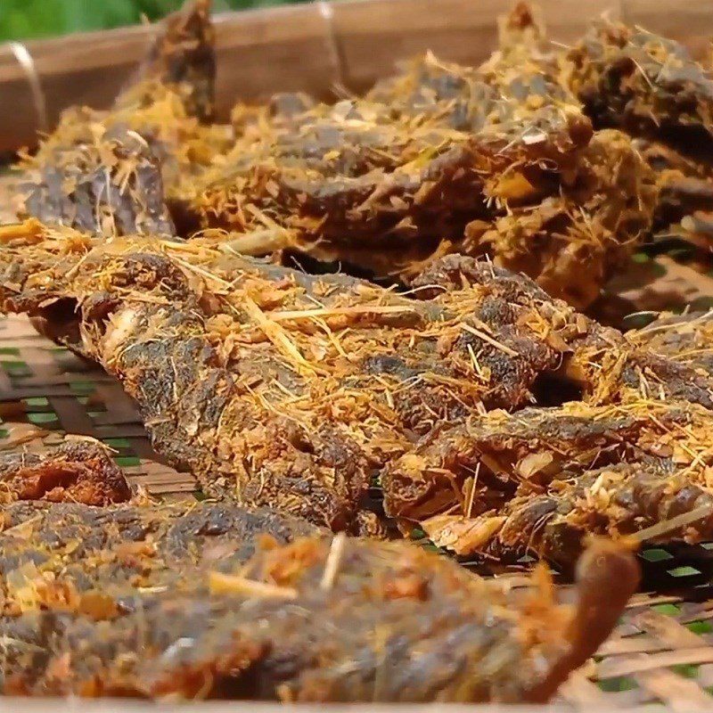 Step 4 Sun drying Dried buffalo meat