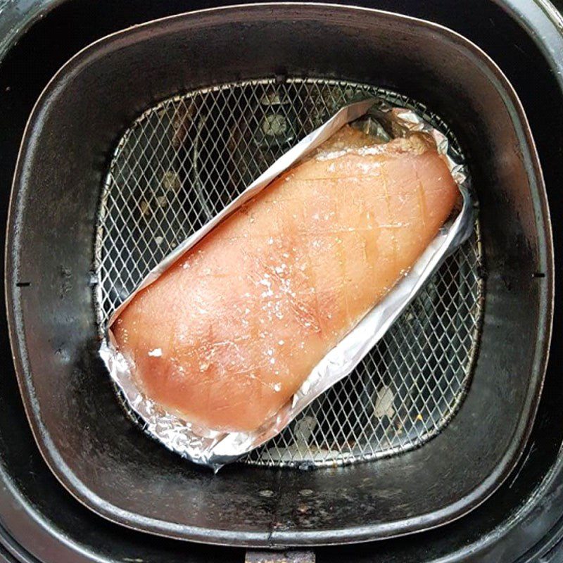 Step 4 Baking pork with an air fryer for baked wet cake