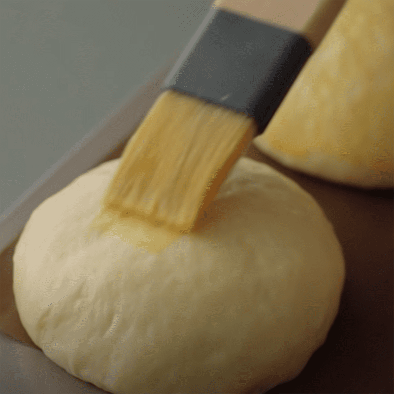 Step 5 Brushing the Milk Cream Bread