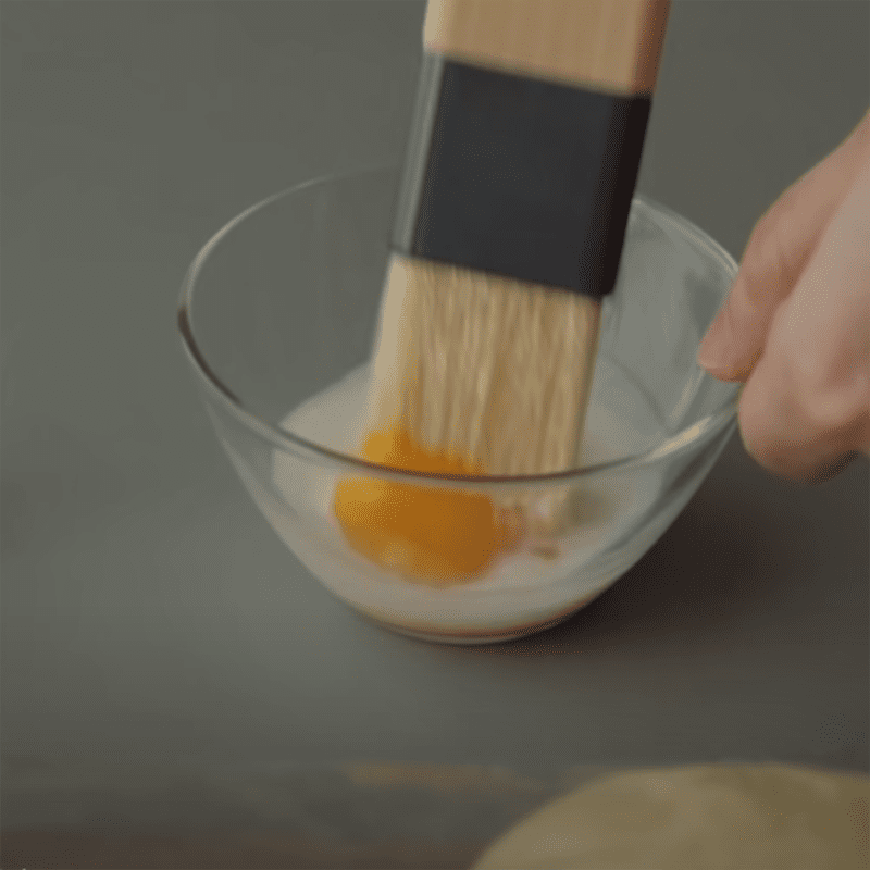 Step 5 Brushing the Milk Cream Bread