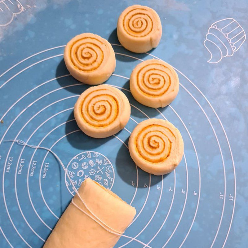 Step 2 Rolling the bread Peanut Butter Bread using an air fryer