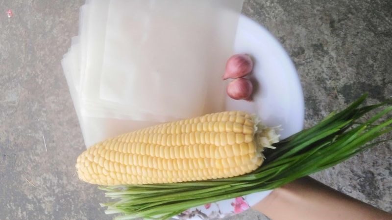 Ingredients for corn fritters