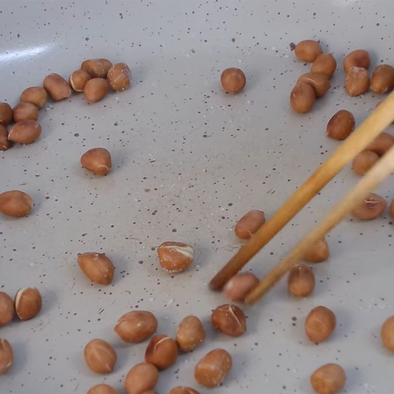 Step 2 Roast peanuts for dried beef grapefruit salad