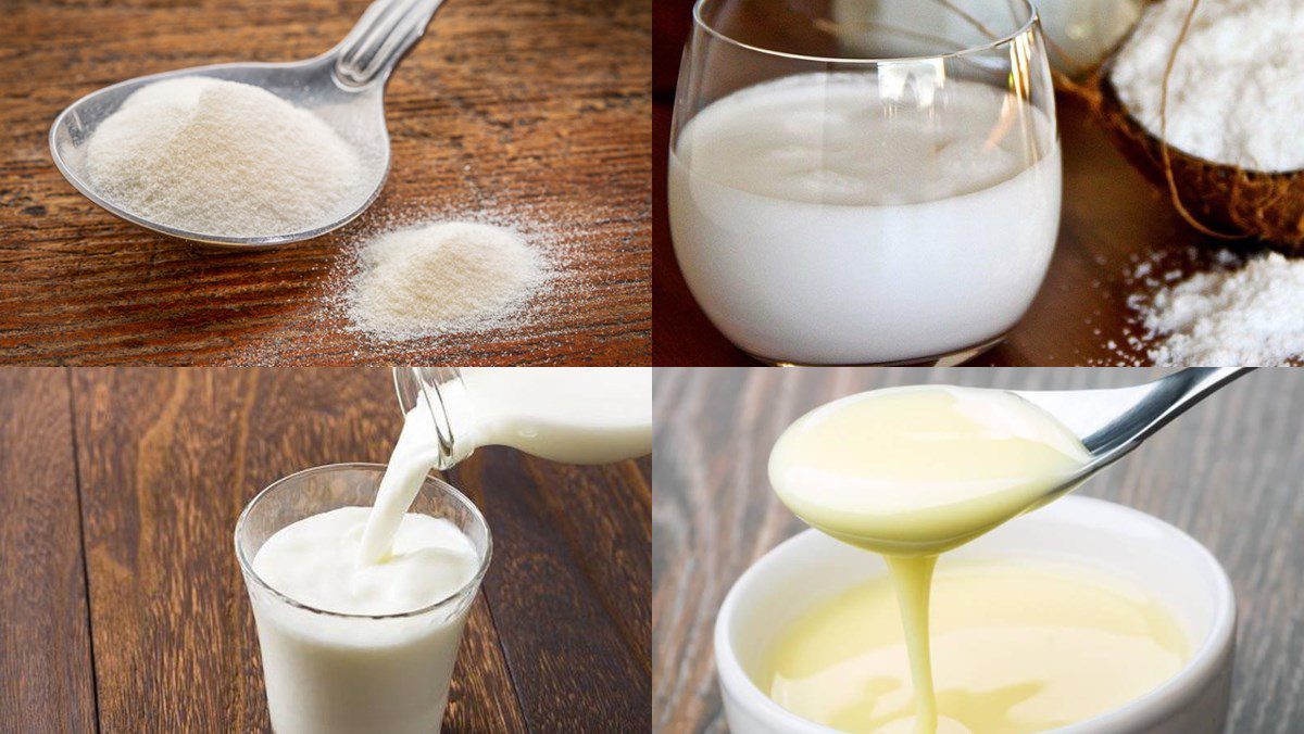 Ingredients for coconut jelly dish