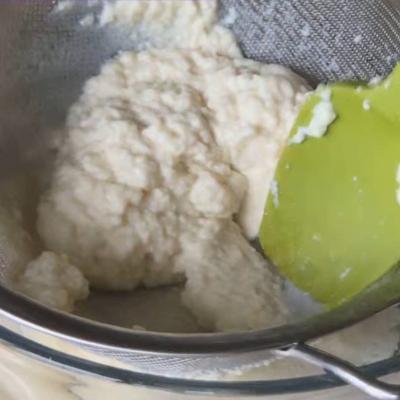 Step 1 Sieve the tofu Matcha Tofu Pudding