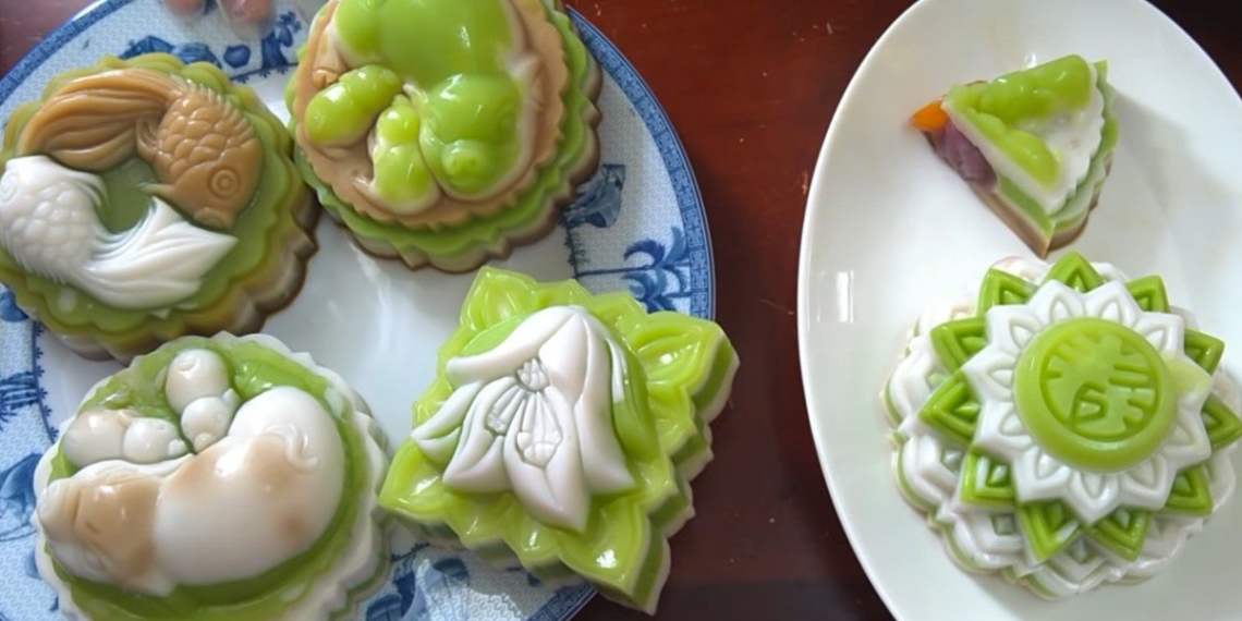 recipe mooncake jelly filling yam beautiful fragrant 11415