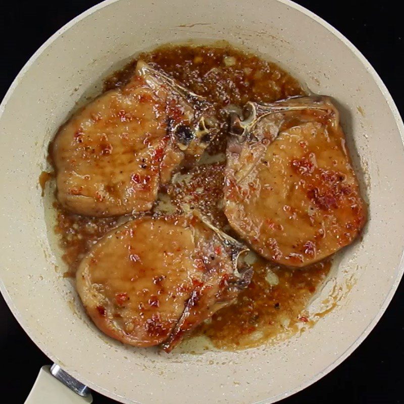 Step 3 Braised Ribs Pork loin ribs braised in coconut water