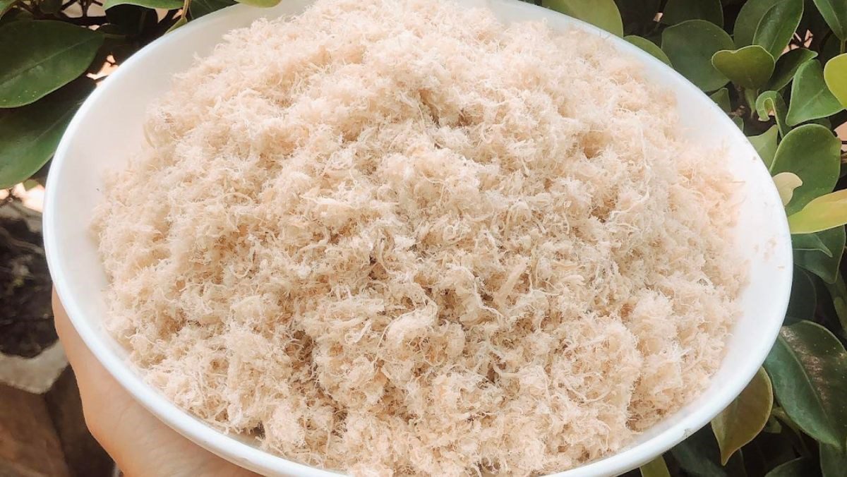 Pork floss using a blender