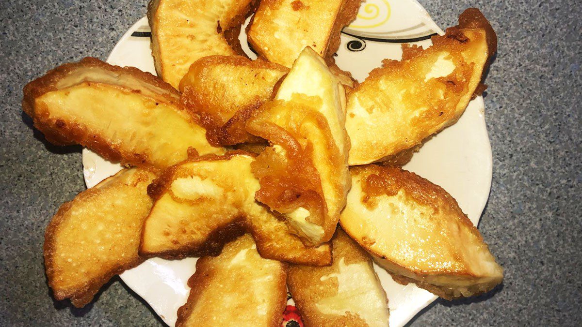 Fried Sake with Crispy Batter