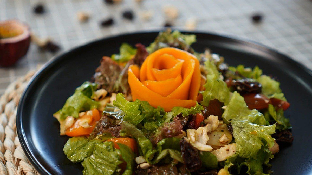 Passion fruit mango salad