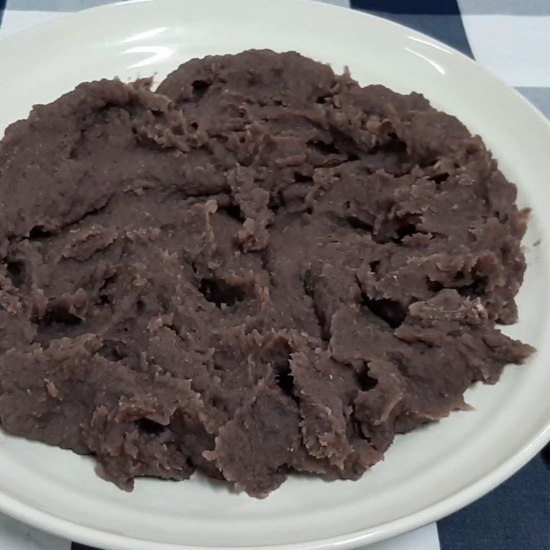 Step 6 Cooking the red bean filling Sweet potato bao with red bean filling