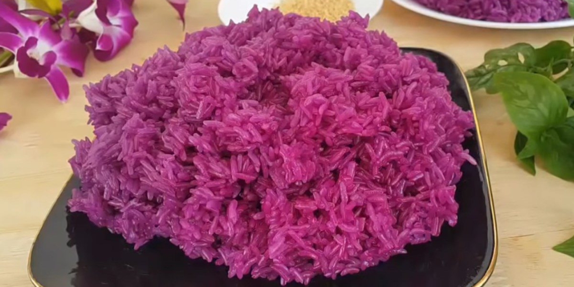 simple recipe for making sweet potato sticky rice everyone can do to share with grandparents 03823