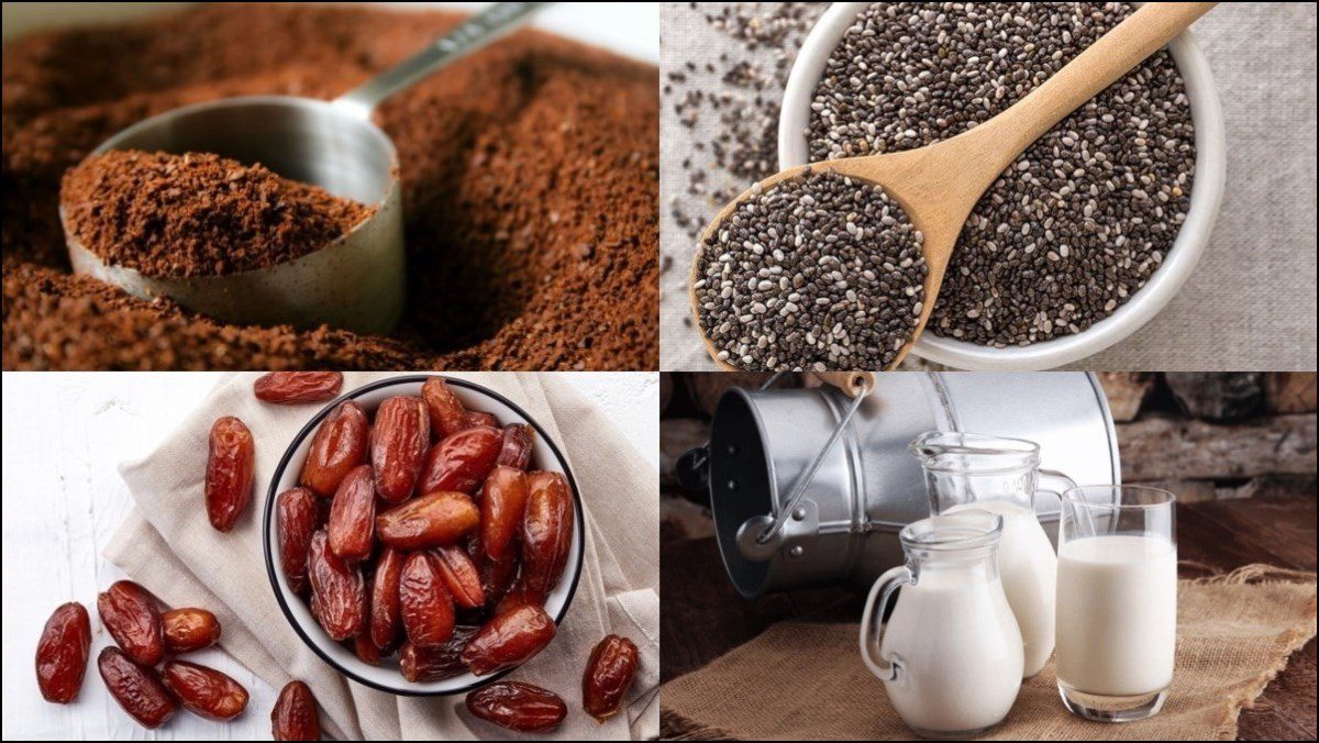 Ingredients for coffee smoothie