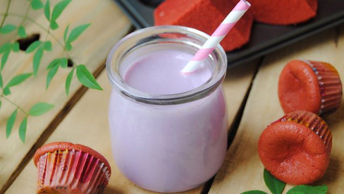 Purple Sweet Potato Cheese Smoothie