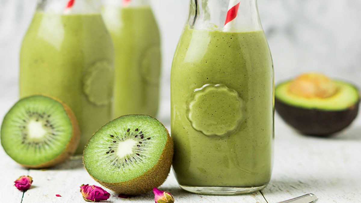 Matcha Kiwi Avocado Smoothie