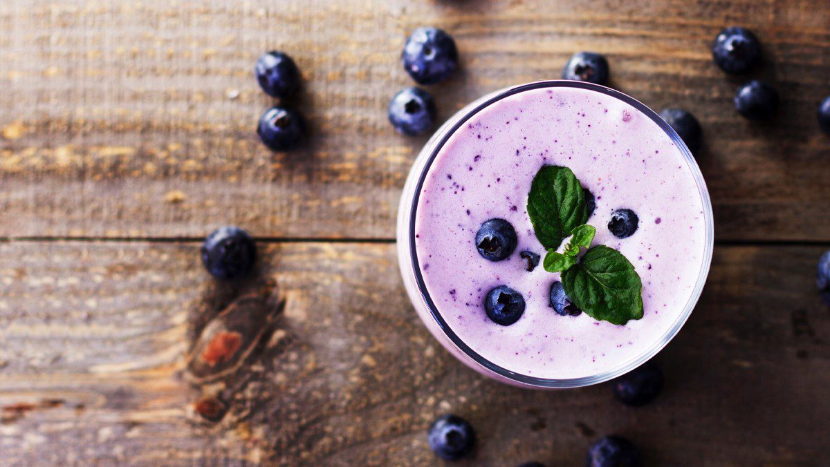 Grape berry protein smoothie