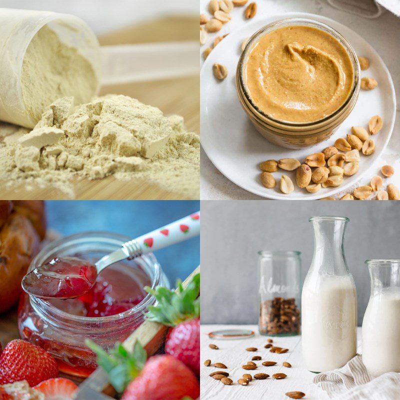 Ingredients for protein smoothie