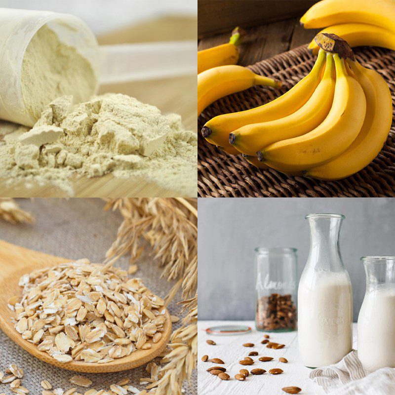 Ingredients for protein smoothie