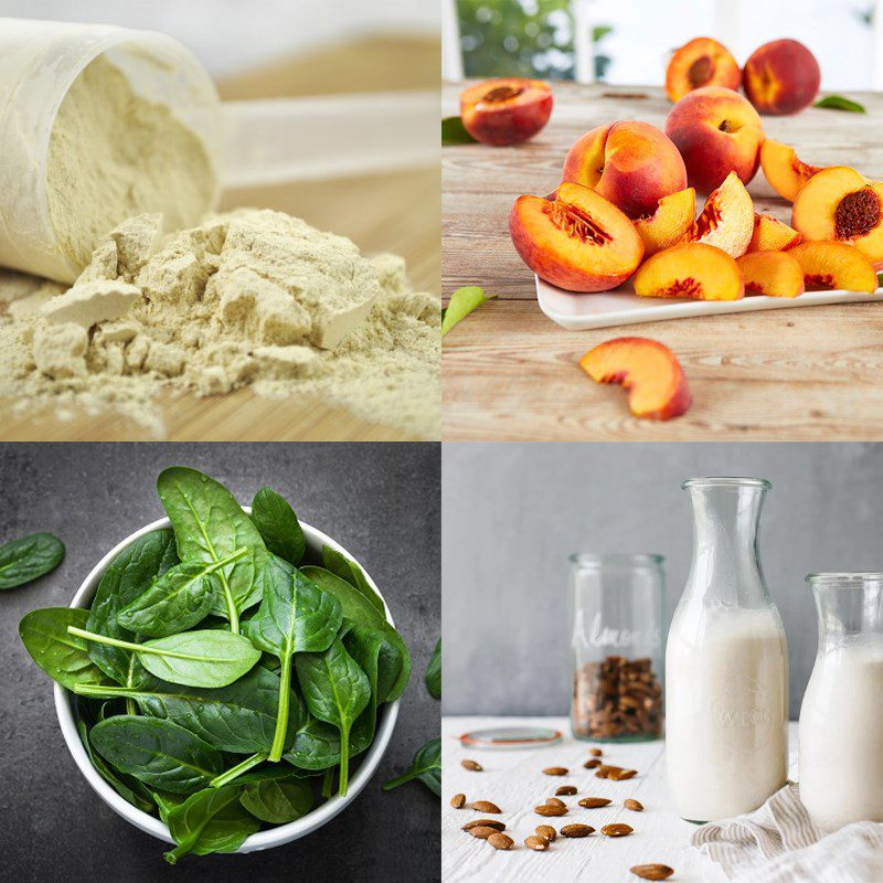 Ingredients for protein smoothie