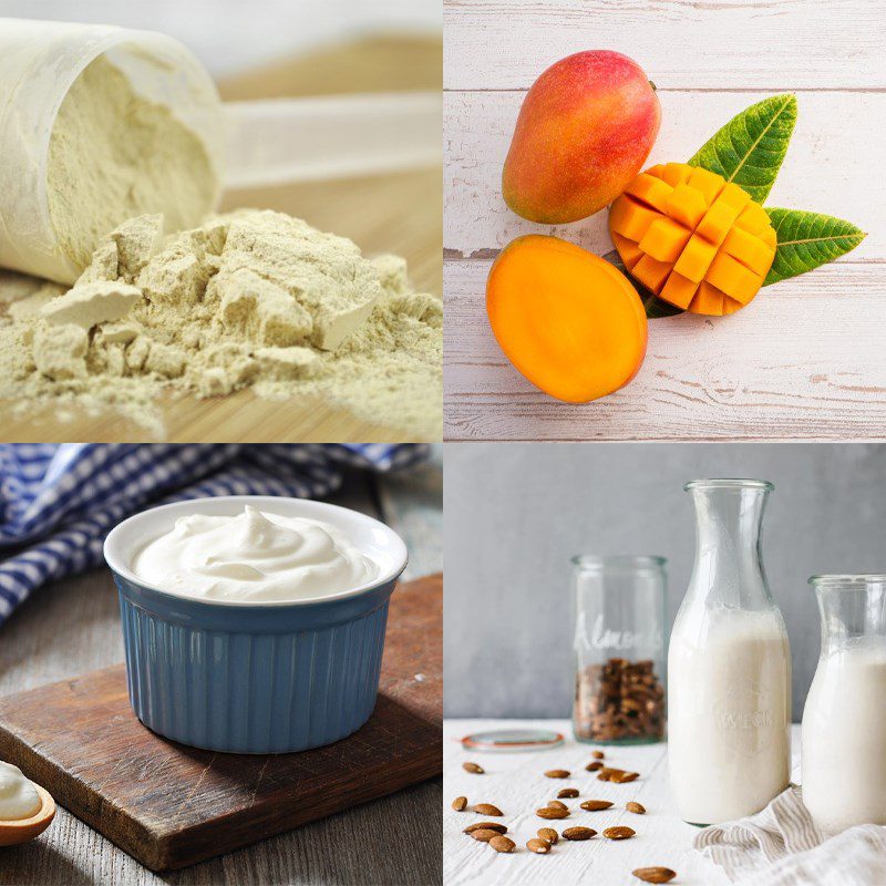 Ingredients for protein smoothie