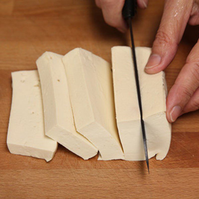 Step 1 Prepare the ingredients for Fried Tofu Rolls with Teriyaki Sauce