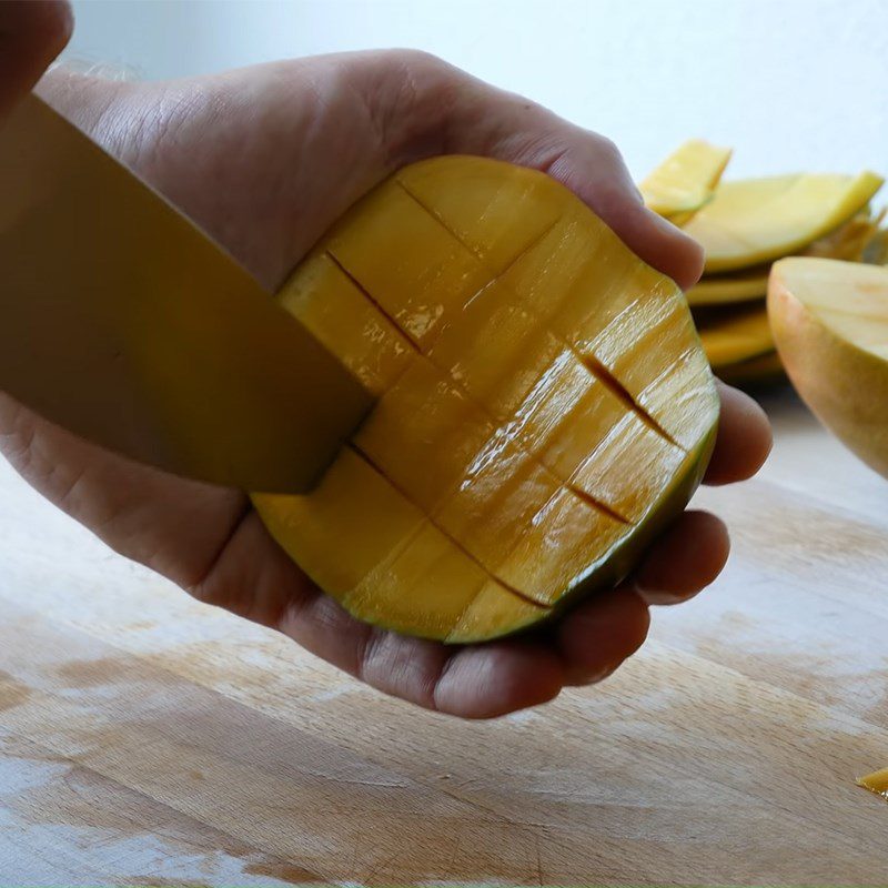 Step 1 Prepare vegetables for Indian chicken curry with mango sauce