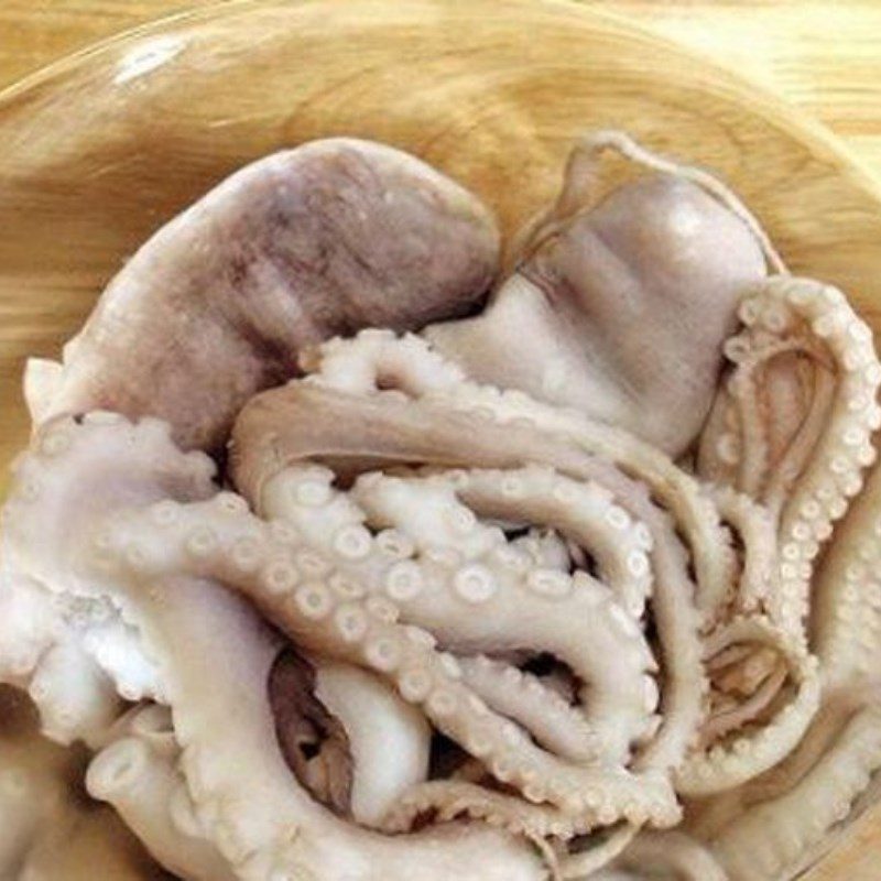 Step 1 Preparing octopus for Octopus Rice