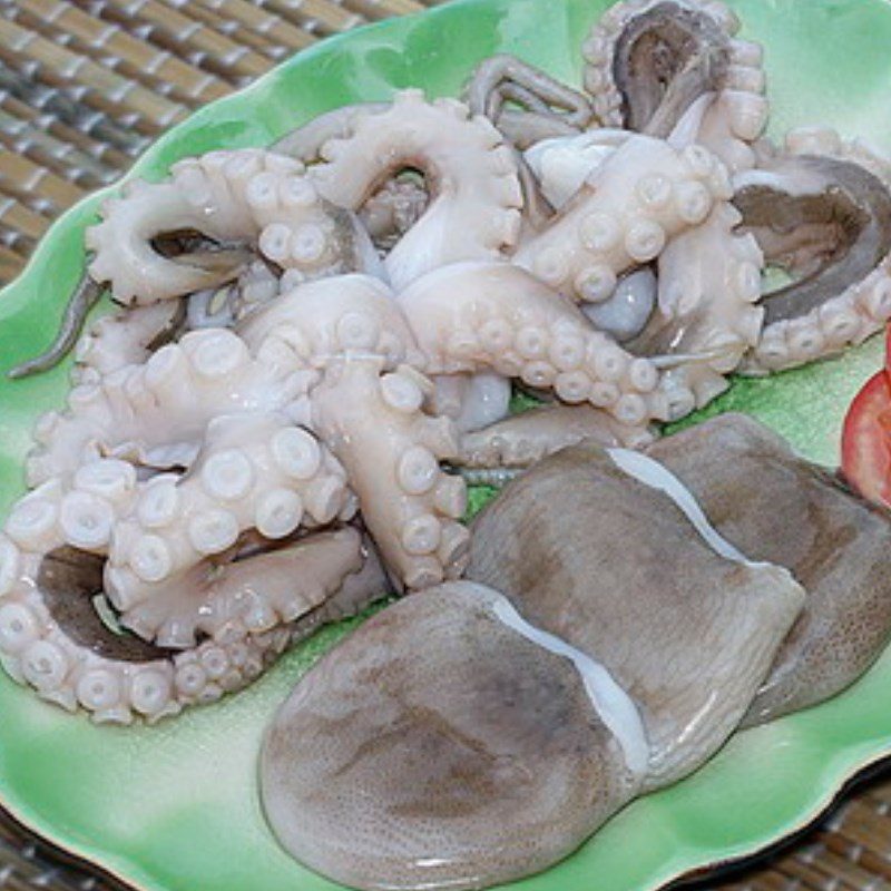 Step 1 Preparing octopus for Octopus Rice
