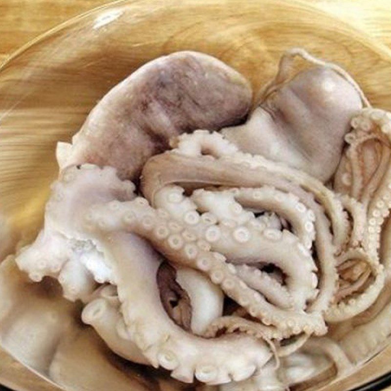 Step 1 Prepare the octopus for Stir-fried Noodles with Octopus and Vegetables