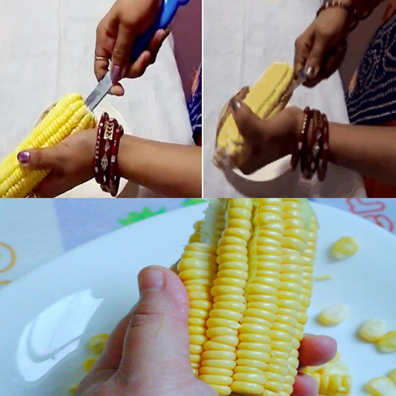 Step 2 Prepare the corn for coconut cream corn pudding