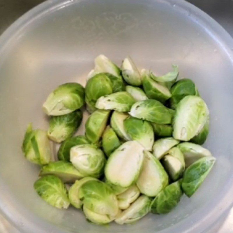 Step 1 Prepare the cabbage for Mini Cabbage Pickles