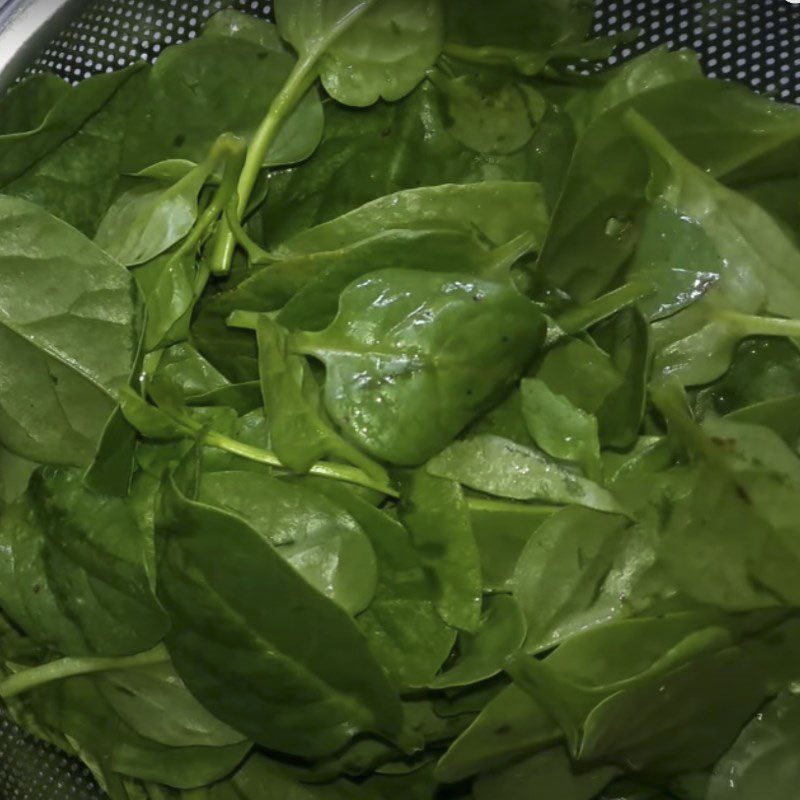 Step 1 Prepare the gourd and malabar spinach Duck Eggs Stewed with Gourd and Malabar Spinach