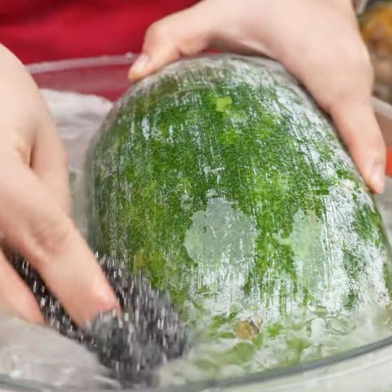 Step 2 Prepare fresh winter melon for winter melon tea