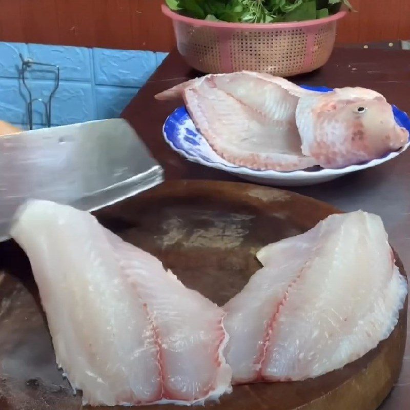 Step 1 Prepare the fish Gỏi cá diêu hồng