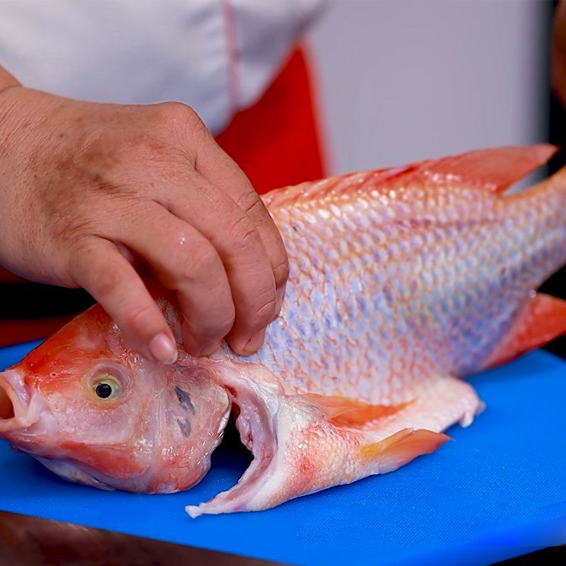 Step 1 Prepare the fish Fried Red Snapper with Vegetable Sauce