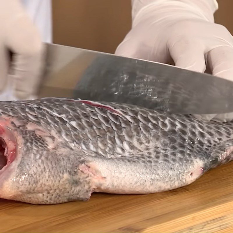 Step 1 Prepare the fish Grilled Pa Pin Topt Fish using an oven