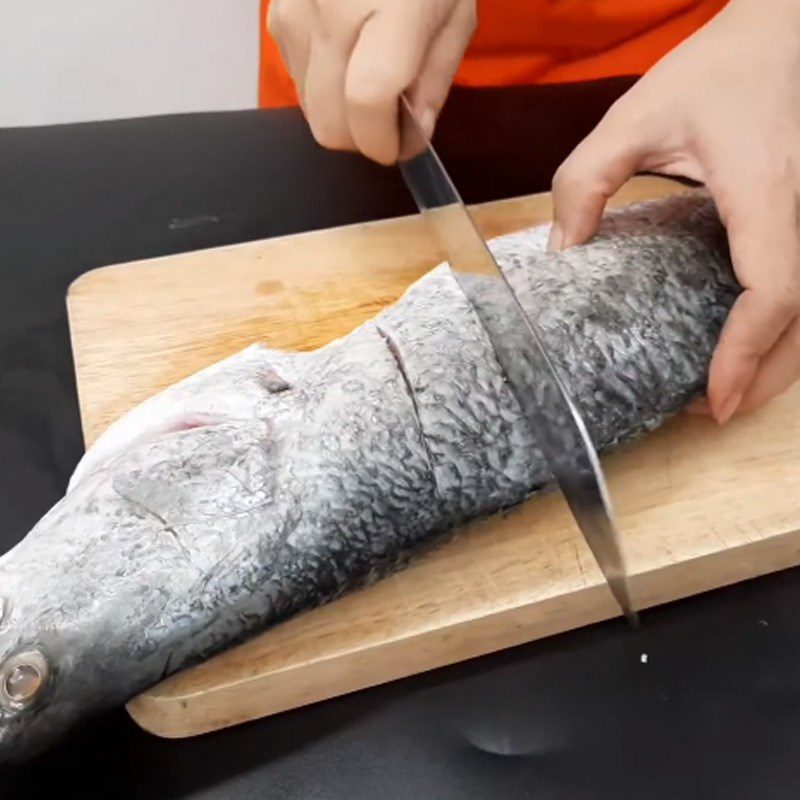 Step 1 Prepare the barramundi Grilled Barramundi with Salt and Chili