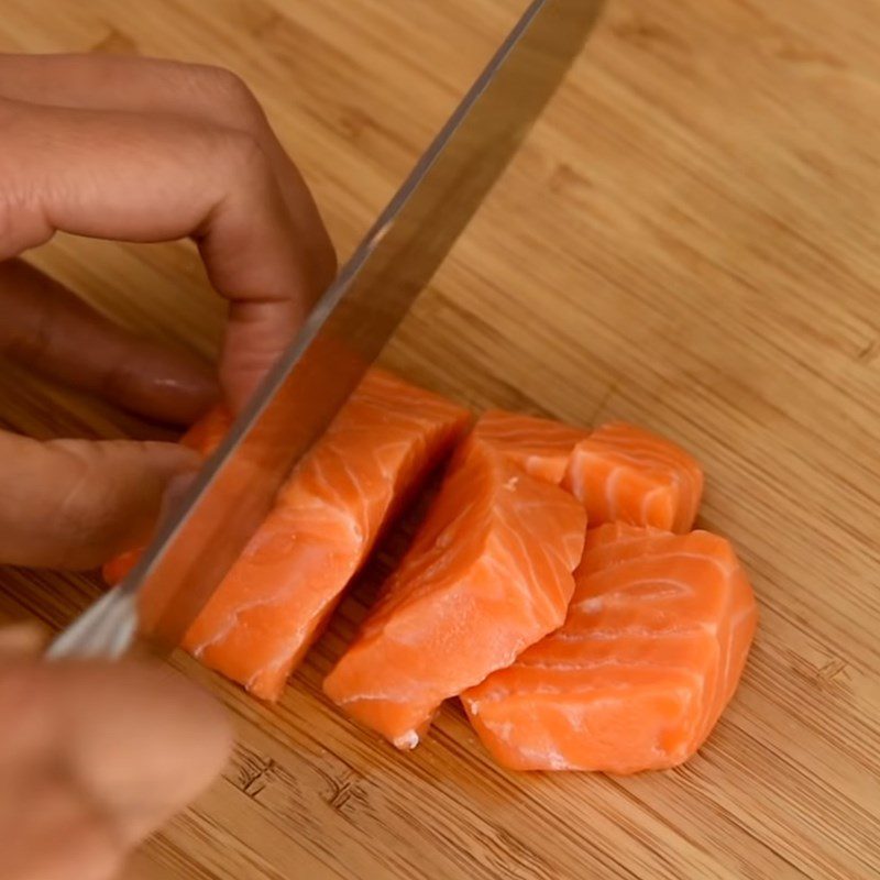 Step 1 Prepare salmon Salmon salad