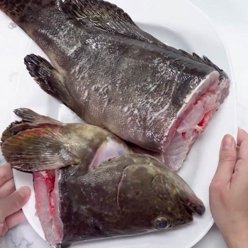 Step 1 Preprocessing grouper Grouper with tamarind sauce