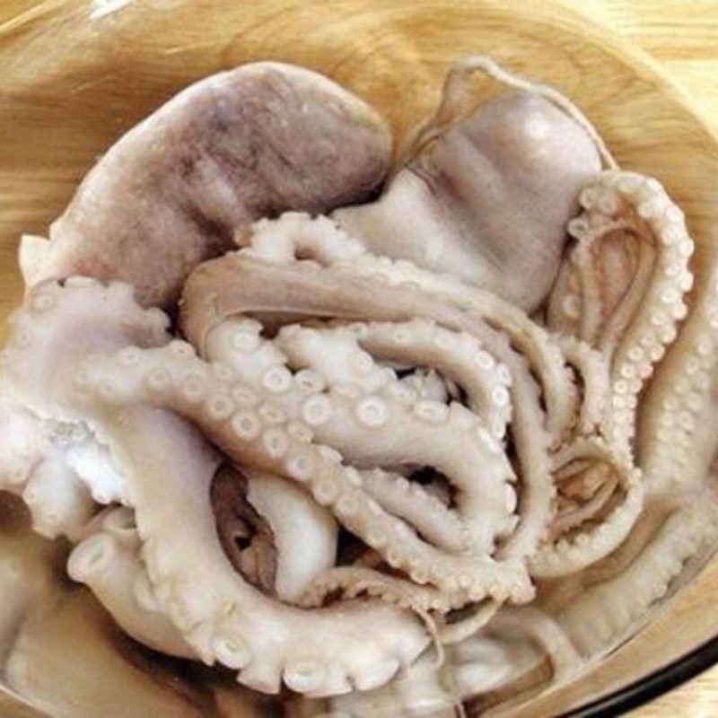 Step 1 Prepare the Octopus for Octopus Porridge