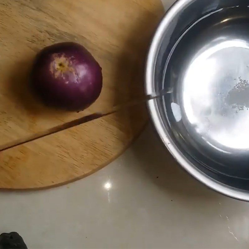 Step 1 Prepare the Eggplant Round Salted Eggplant