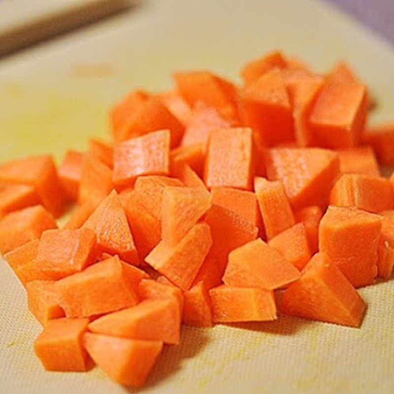 Step 1 Prepare the vegetables for Cheese and Vegetable Spring Rolls